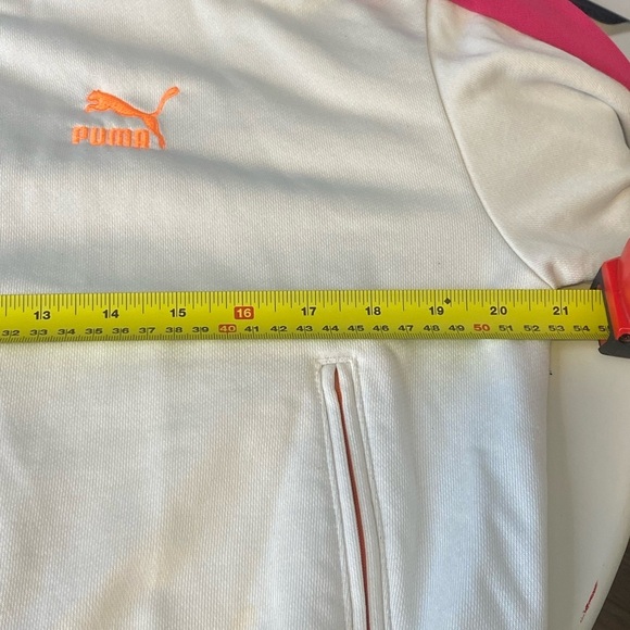 Puma Gray and Yellow Bomber Jacket with Retro Style Size M - Picture 4 of 14